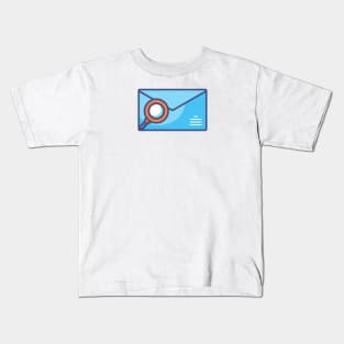 blue envelope design Kids T-Shirt